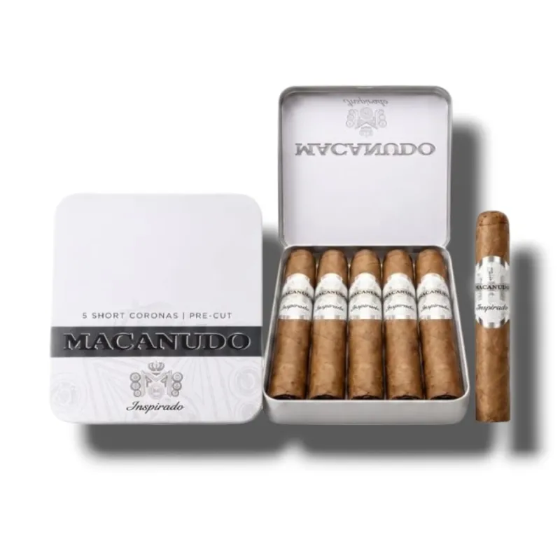 MACANUDO WHITE SHORT CORONA BOX OF 5s