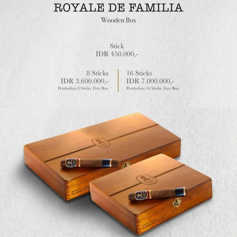 JT ROYALE DE FAMILIA WOODEN BOX